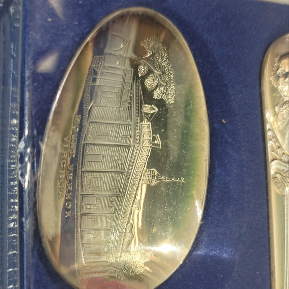 WM Rogers IS Silver Presidential Commemorative Spo - Picture 2 of 5